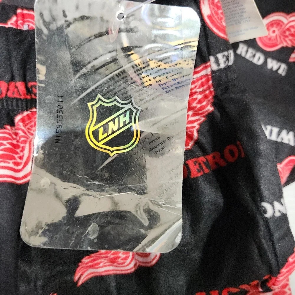 Nhl Detroit Red Wings Youth Flame Resistant Sleepwear Pants L 14 16 Black 162